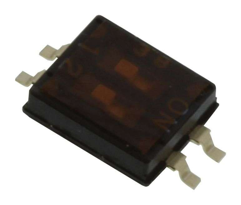Multicomp Pro (MCDHN-02F-T-V) DIP / SIP Switch, SPST, 24 VDC, 25 mA