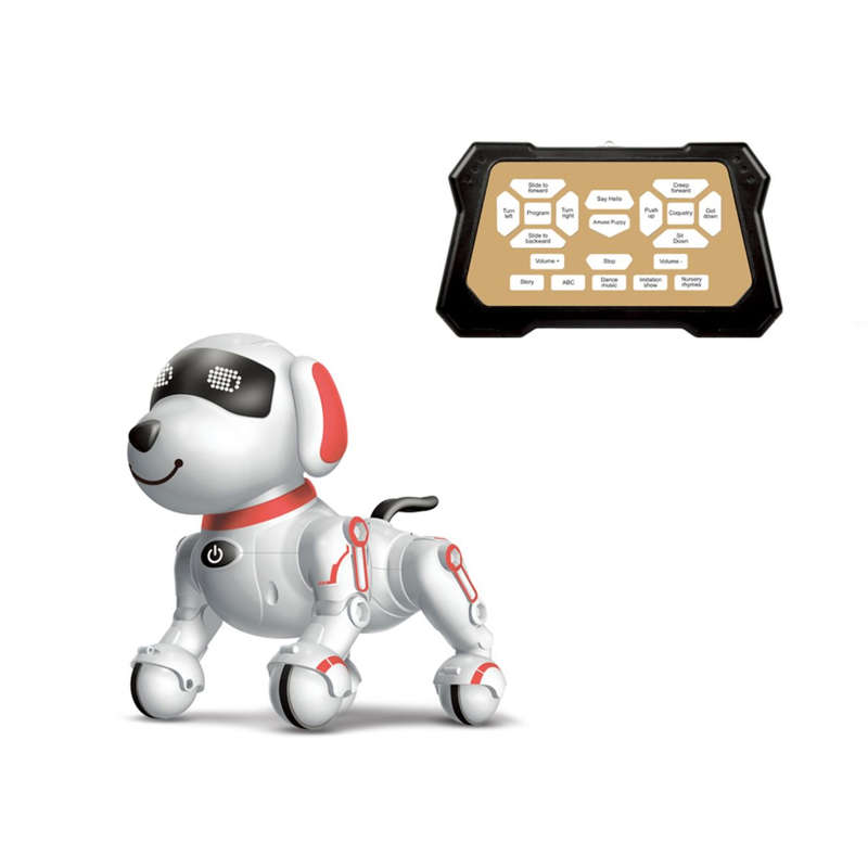 Interactive Robot Dog Toy for Children Red/Blue