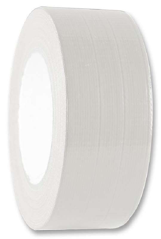 Pro Power (GFAWHT) Gaffer Tape, Rayon Cloth, White, 50 mm x 50 m