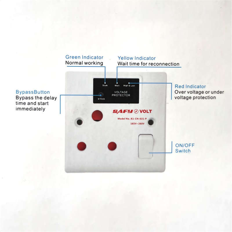 SAFY volt wall socket automatic voltage protector