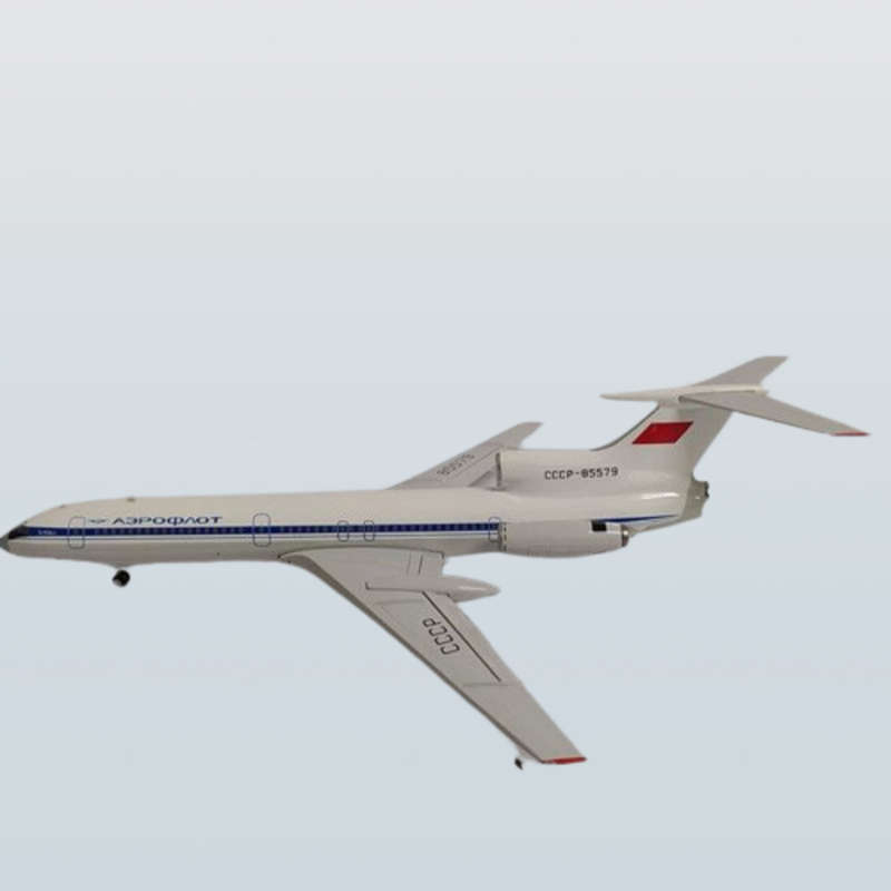 1:200 Scale,Tupolev TU-154B2 Aeroflot, Diecast Alloy Display Model Airplane
