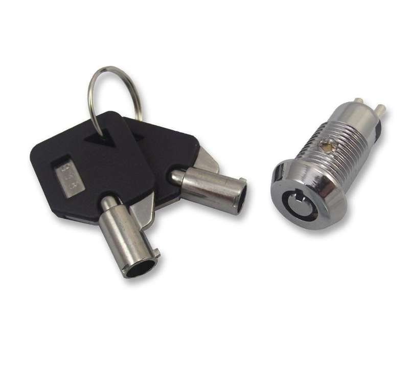 Multicomp Pro (NS106-1) Keylock Switch, Off-On, SPST, 2 Position, 1 A