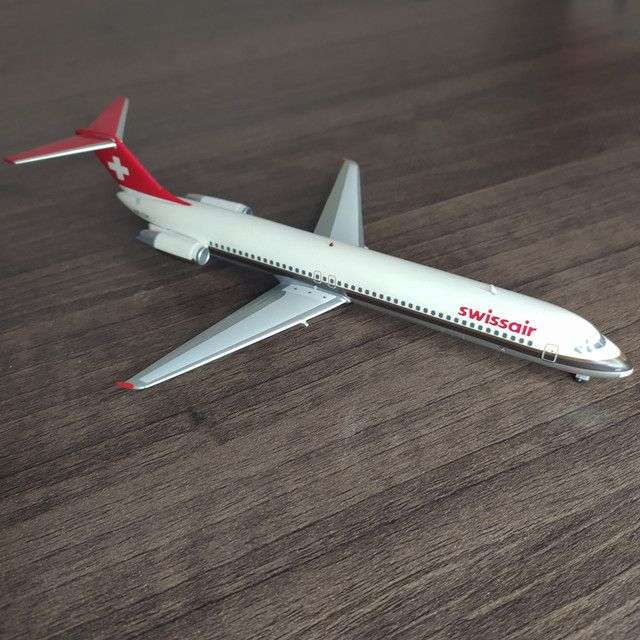 1:200 Scale, Swissair McDonnell Douglas DC-9-50, Diecast Display Model.