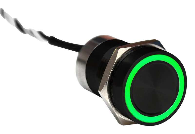 Bulgin Limited (MC16MOBGR) Vandal Resistant Switch, MC, 16.2 mm