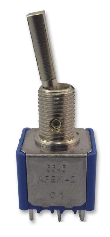 Apem (5646A9) Toggle Switch, On-On, DPDT, Non Illuminated