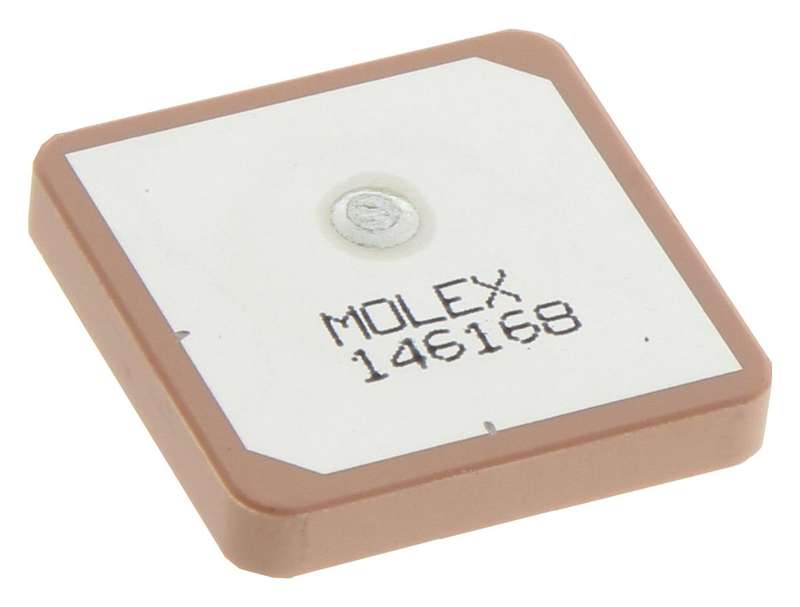 Molex (146168-0001) Antenna, GPS, 1.578 GHz to 1.572 GHz