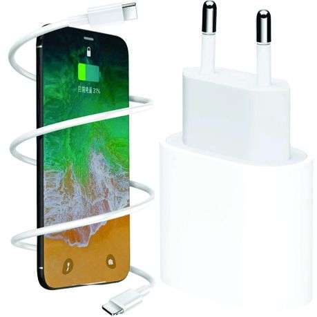 20W USB-C Fast Charging Adapter White for Apple Phones