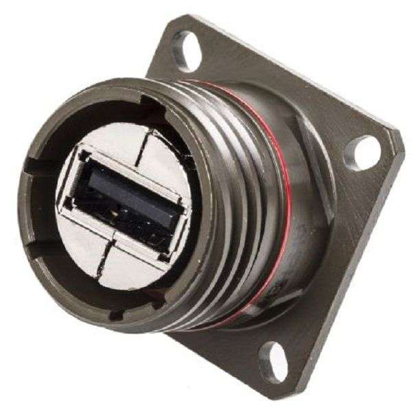 Amphenol Socapex (USBF TV 21 G) USB Adapter, USB 2.0, IP67
