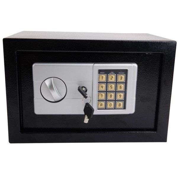 Electronic Digital Safe Lock for Home or Office - Black