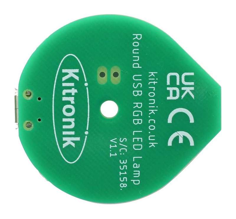 Kitronik (35158) USB LED Board, Round, RGB, LED Lighting, Lighting