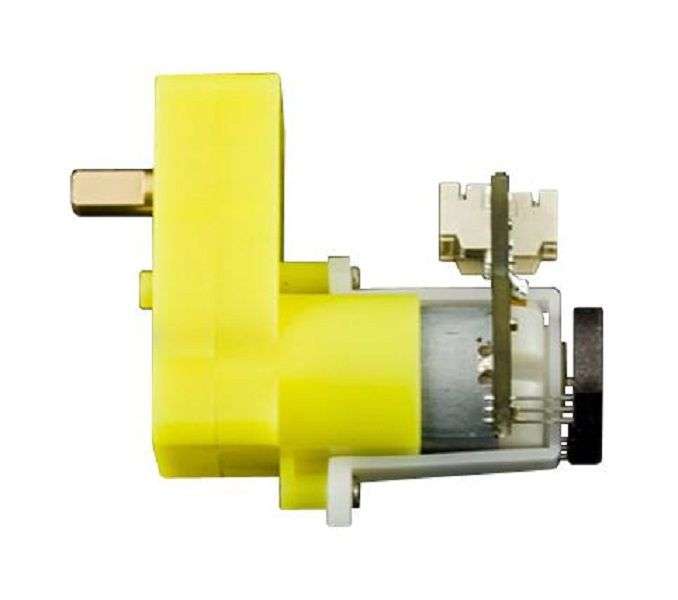 (FIT0458) Micro DC Motor, TT Geared, Encoder, 6V, 160RPM, 120:1