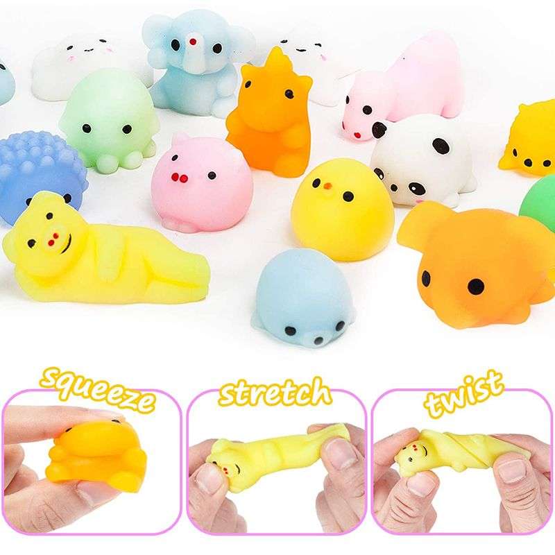 40 Pieces Mochi Squishy Toys For Kids Mini Stress Relief Toys