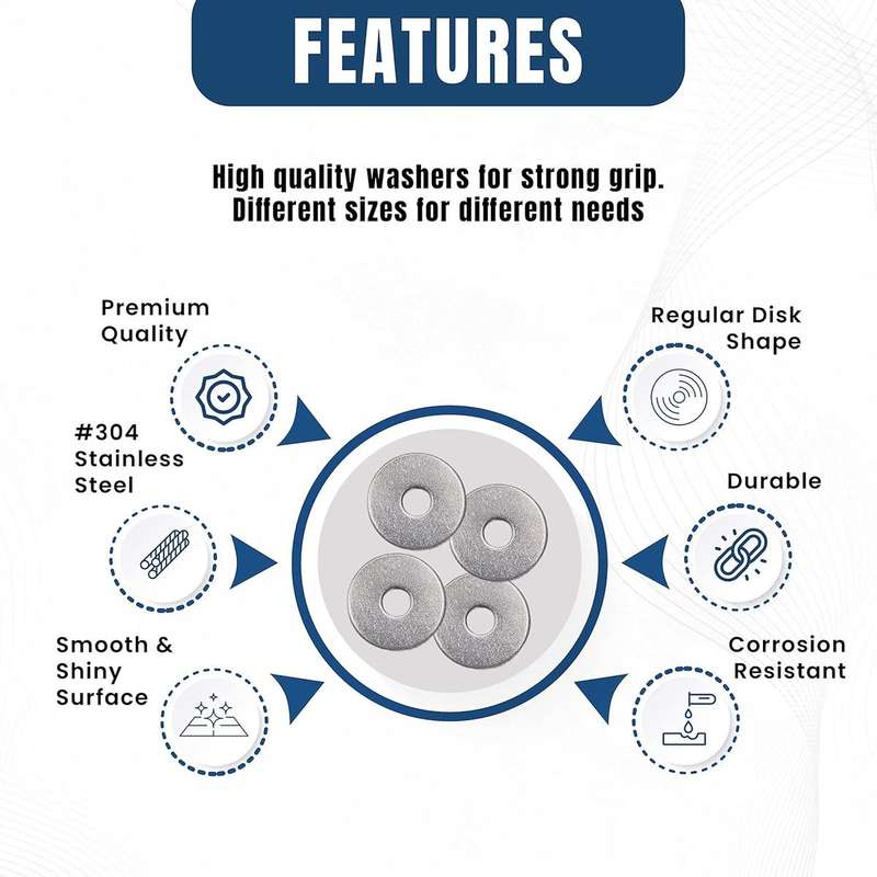 Fixman (935619) M5-M10 Assorted Steel Washers Set
