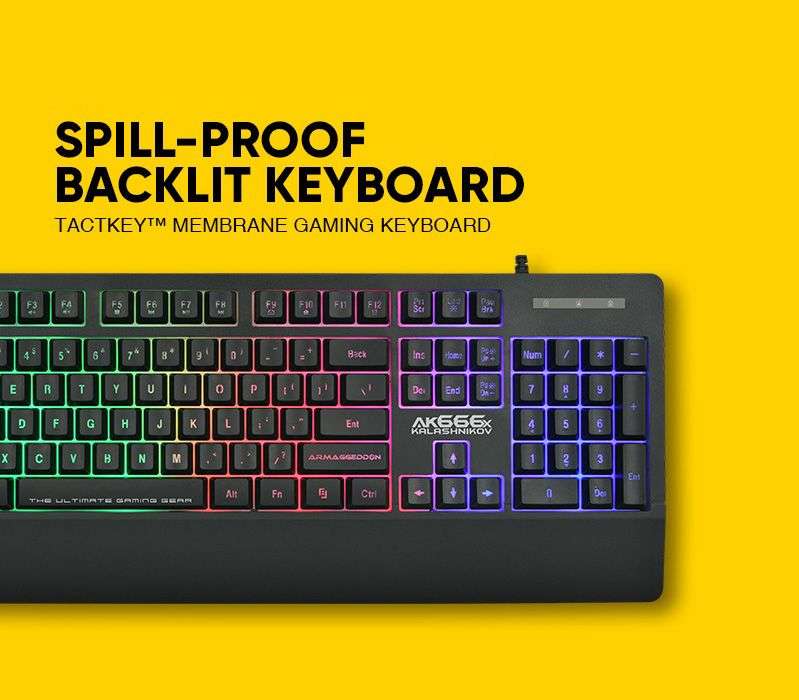 Armaggeddon AK-666X Kalashnikov Membrane Gaming Keyboard