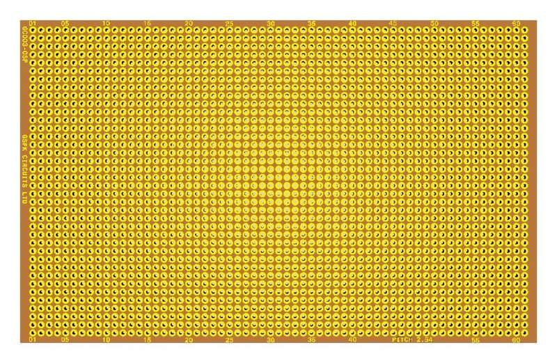 GSPK Circuits (GC003-OSP) Prototyping Board, FR2, 100mm x 160mm