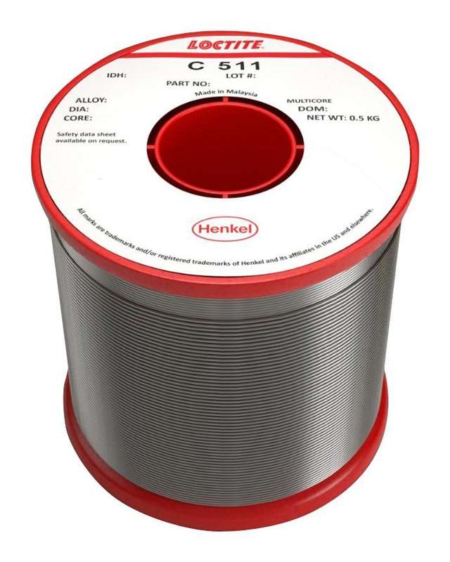Loctite (C 511 60EN 5C 0.7MM S 500G) Solder Wire, Crystal 511, 500g