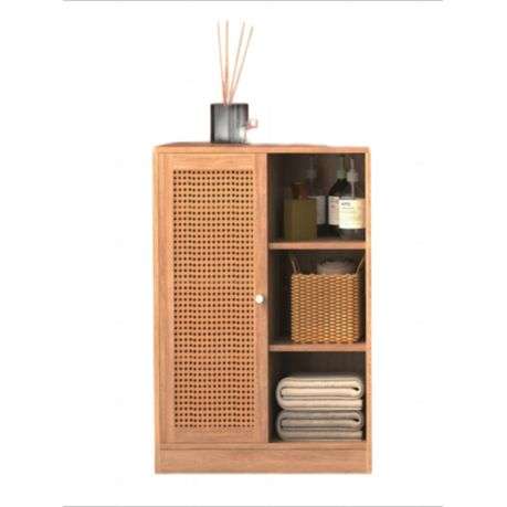 Multipurpos Wood Floor Mount Bathroom Cabinet