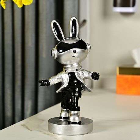 -Space Rabbit Resin Ornament