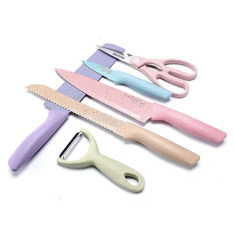 Corrugated Kitchen Knife Set 6 Piece