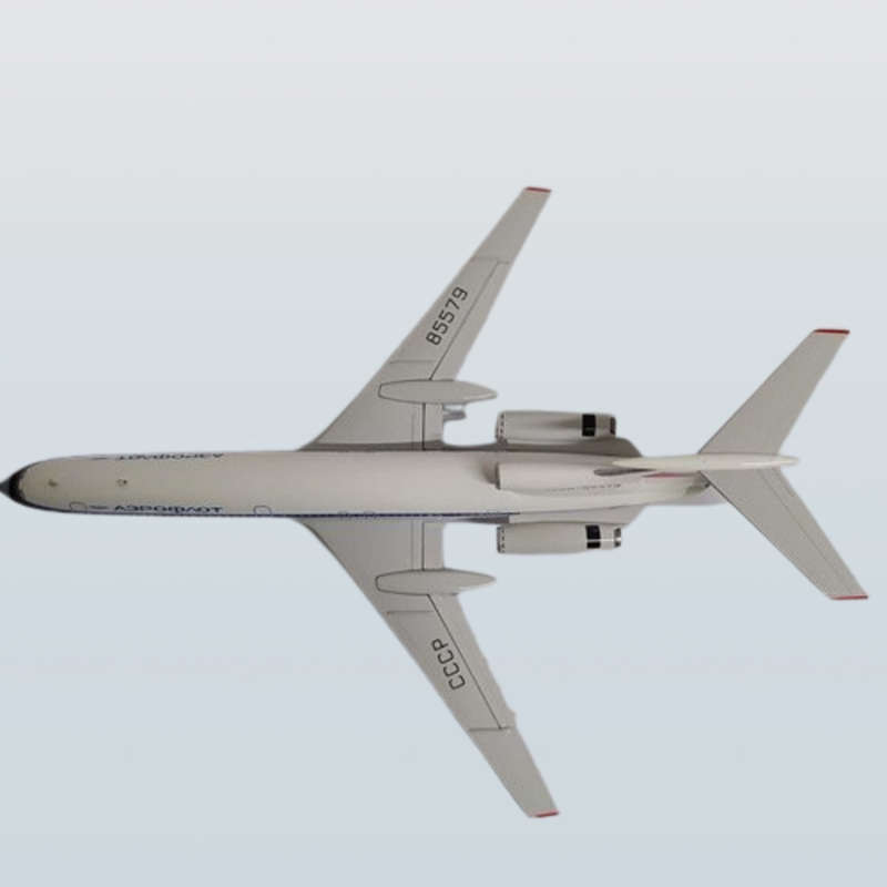 1:200 Scale,Tupolev TU-154B2 Aeroflot, Diecast Alloy Display Model Airplane