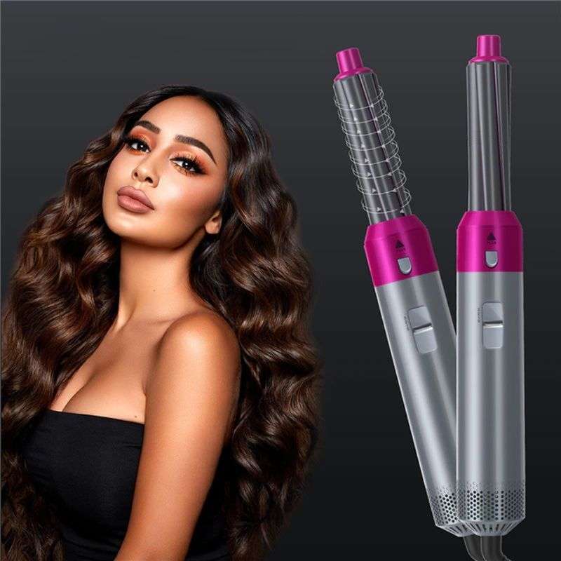 5 in 1 Interchangeable Hot Air Brush and Hair Dryer