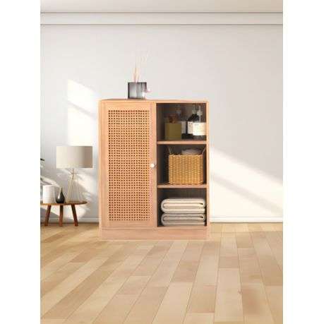Multipurpos Wood Floor Mount Bathroom Cabinet