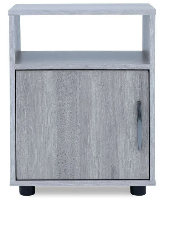 Modern Pedestal/Nightstand - 1-Drawer and 1-Shelf - Napa