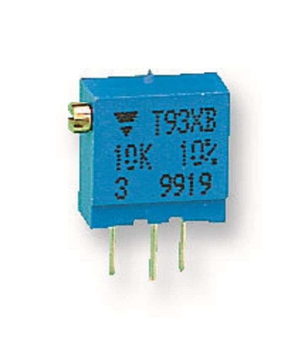 Vishay (T93XB103KT20) Trimpot, Multi Turn, Cermet, Side Adjust, 10 kohm