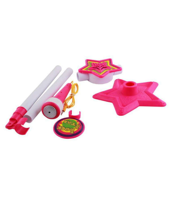 Music World Girls Microphone Stand - Pink
