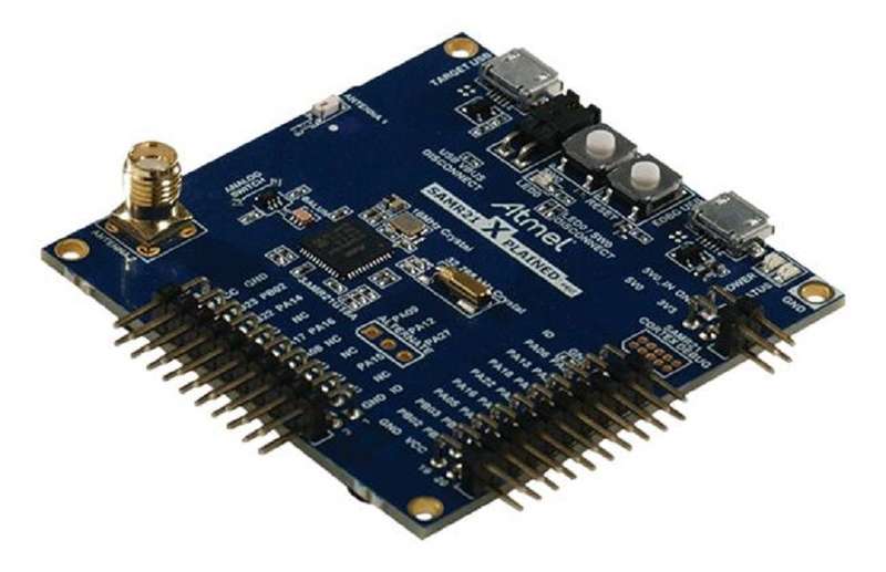 Microchip (ATSAMR21-XPRO) Evaluation Kit, ATSAMR21G18A MCU