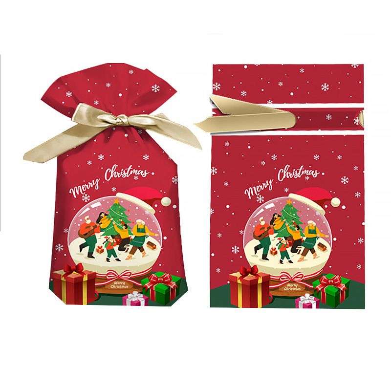 Jacaranda 40PCS Christmas Bags With Drawstring Candy Gifts Packing Bags