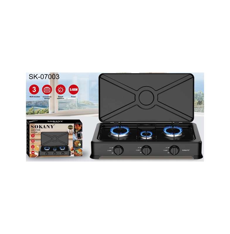 Sokany Gas Stove (3 Burner) - SK-07003