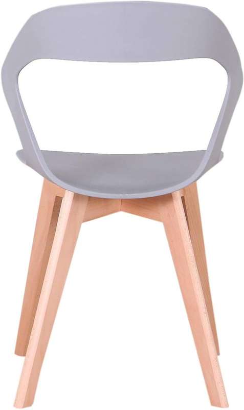 Plastic Kitchen Chair ine-1 Pack - Grey
