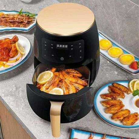 Extra Large 2400w Capacity LCD Touch Screen Air Fryer - 6l