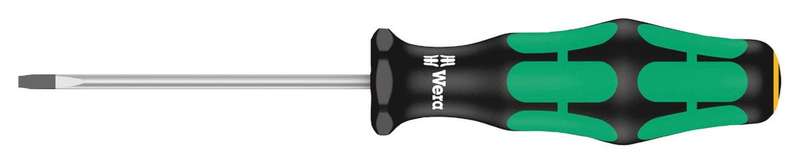 Wera (05008006001) Screwdriver, Slotted, 2mm Tip, 60mm Blade, 130mm Overall