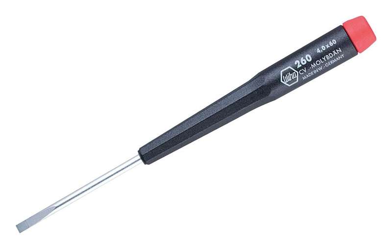 Wiha (26030) Screwdriver, Slotted, Precision, 3 mm Tip, 50 mm Blade,