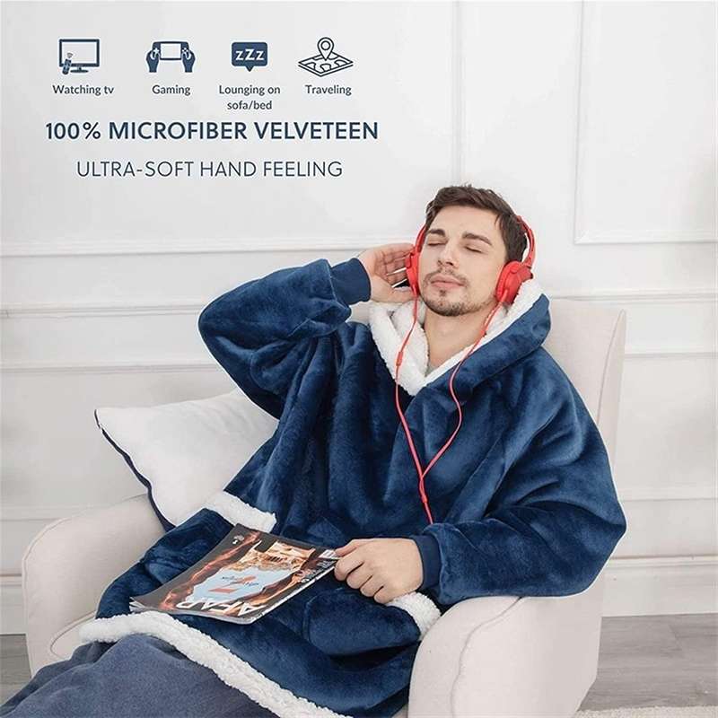 Blue  1.5m Huggie Hoodie