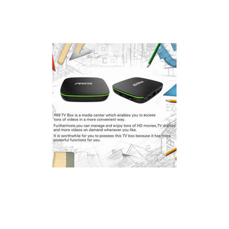 R69 smart tv box 8k HD quad-core 1080p support youtube/netflix