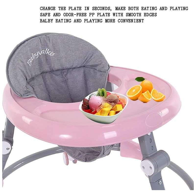 Universal Wheels Foldable Baby Walker (various colors)