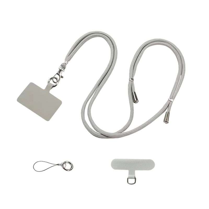 Cell Phone Lanyard Crossbody Adjustable Nylon Neck Strap - Black