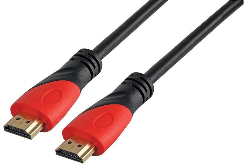 LMS Data (C-HDMI2.0-1.8-X) HDMI A Plug, HDMI A Plug, 1.8 m, Black, Red