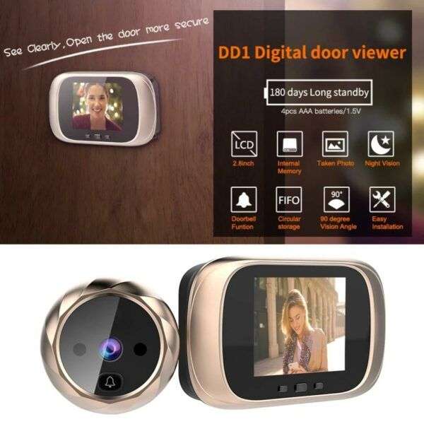 2.8 inch Video peephole Digital Doorbell Camera