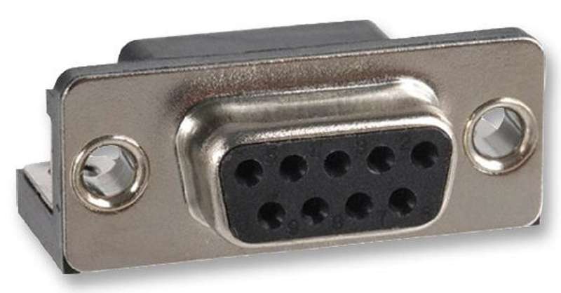 Norcomp (182-009-213R531) D Sub Connector, Receptacle, 9 Contacts