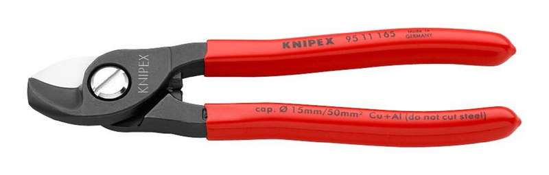 Knipex (95 11 165) Cable Cutter, Plastic Handle, 50mm Capacity