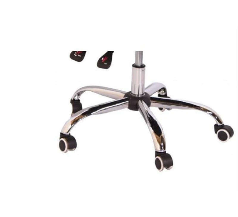 Reclining Office Chair With Head and Arm Rests - White Colour