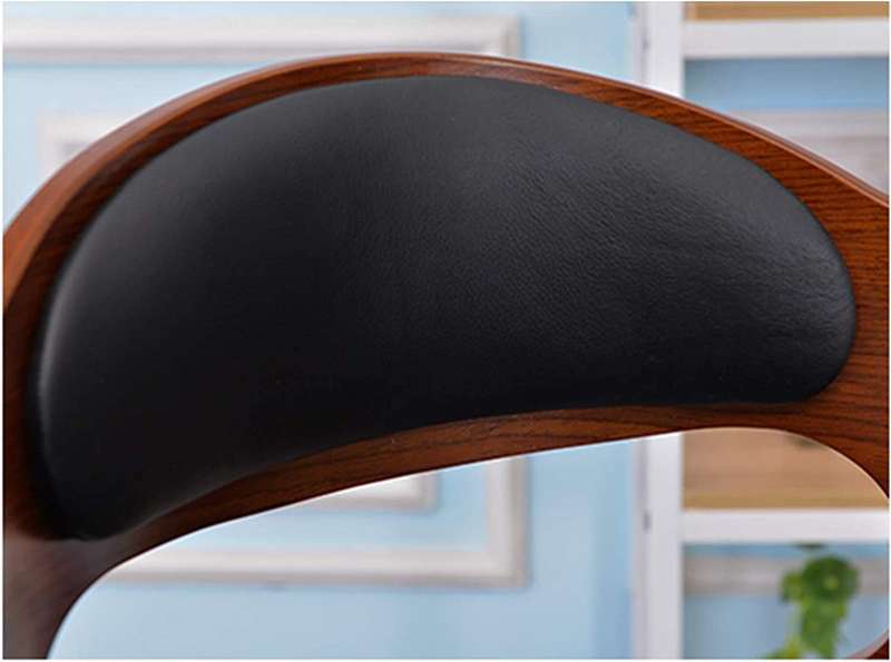 Bar Stool Chair with Metal Height and Leather / Wood
