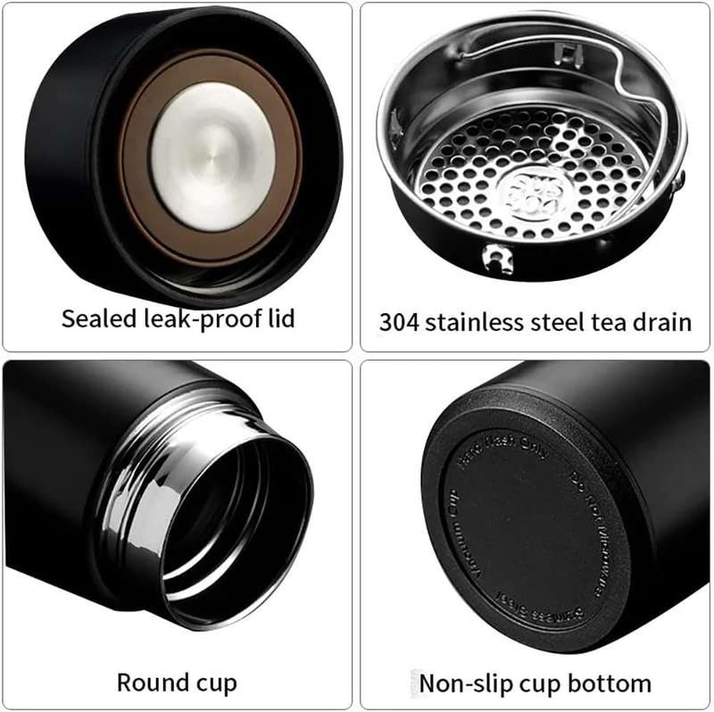 500ml Smart Water Bottle Stainless Steel