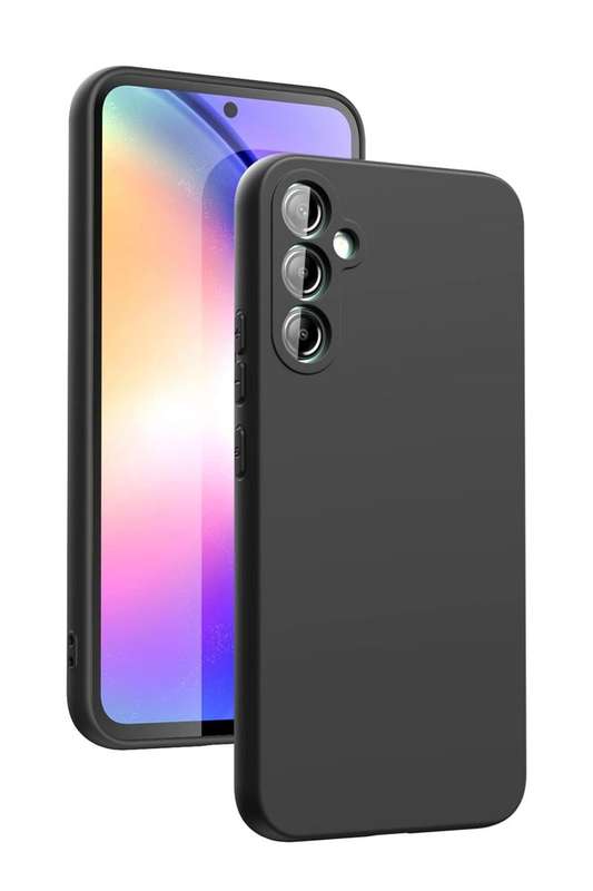 Samsung A24 Combo Deal Screen Protector + Silicone Black Cover