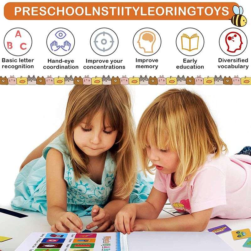 Busy Book Preschool Learning Toys Activity Book For Kids