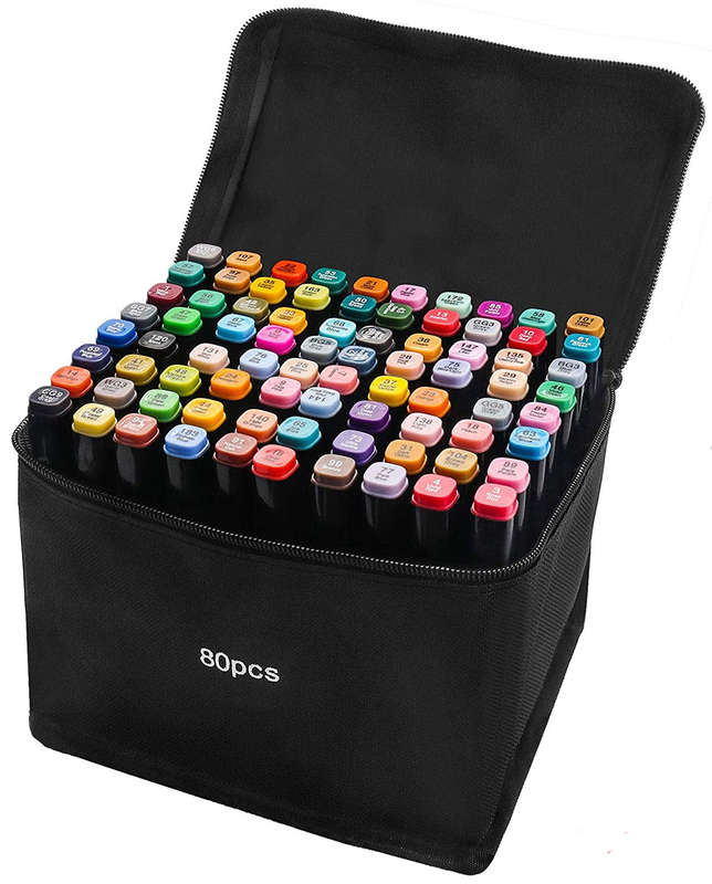 Touch Double Headed Oil Based Art Marker Set of 80